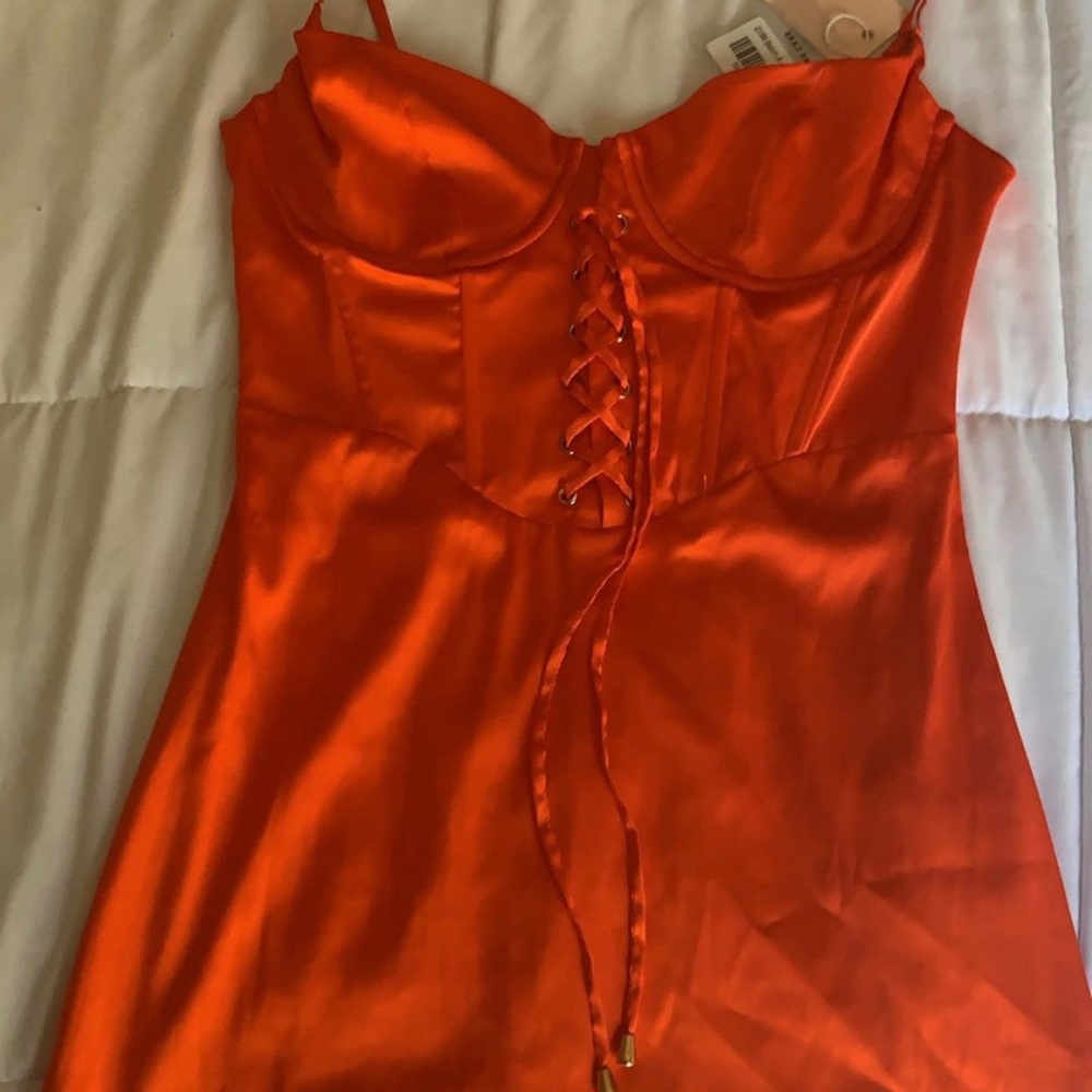 Orange Oh Polly mini dress